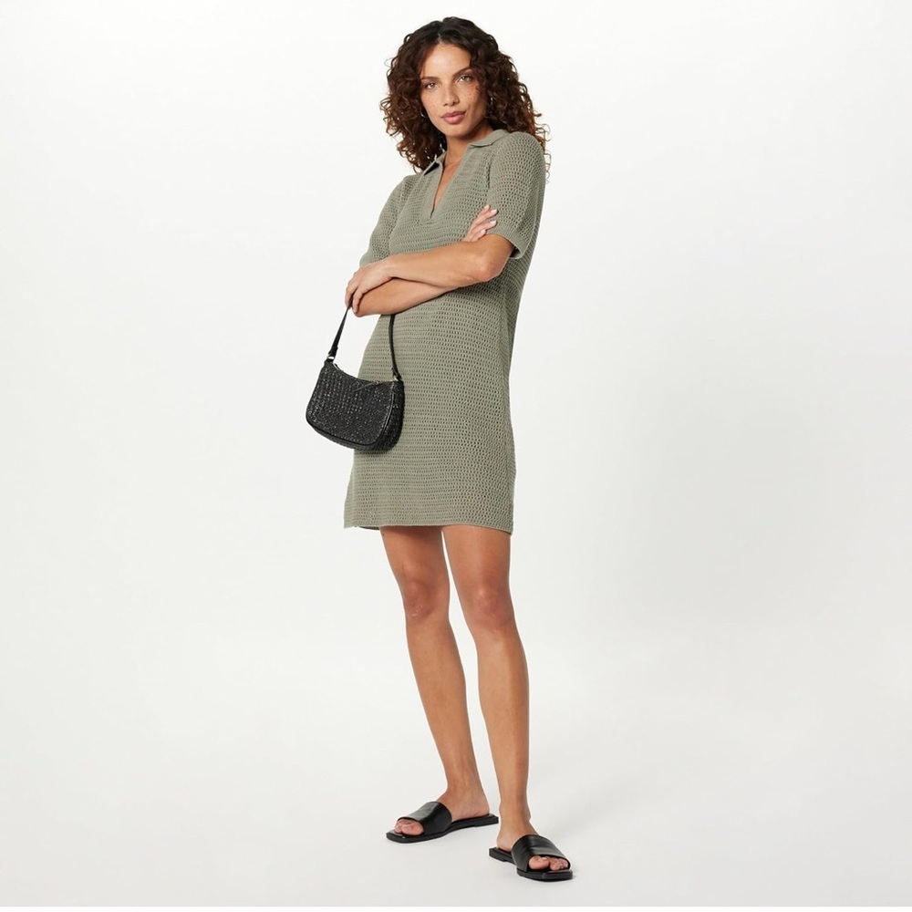 NEW Medium MELIA MICRO MINI DRESS, VETIVER olive 🫒 green The Drop/ fall dress